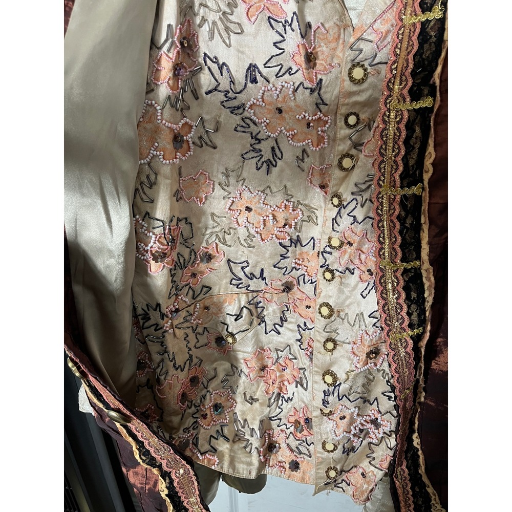 SMC Costume Grade Theatre Arts Brocade Overcoat Victorian Renfest Edwardian XXL - Picture 5 of 13